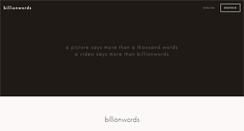 Desktop Screenshot of billionwords.com