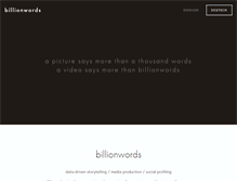 Tablet Screenshot of billionwords.com